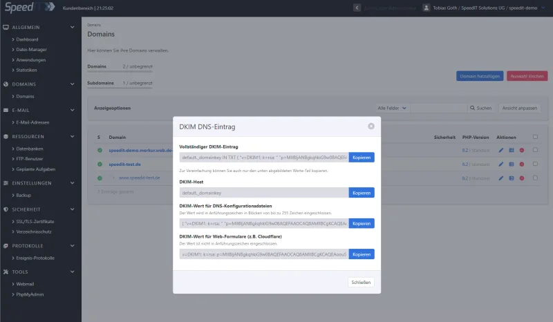 KeyHelp - DKIM Details
