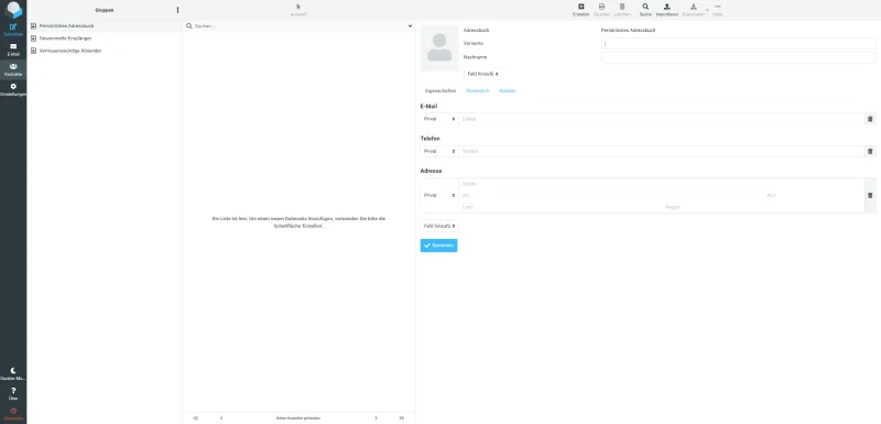 SpeedIT Webmail - Creating contacts