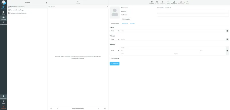 SpeedIT Webmail - View contacts