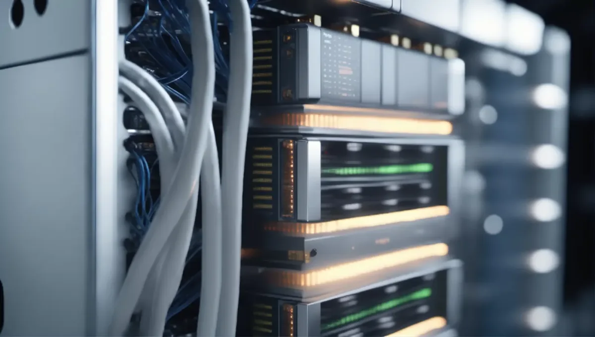 Server room in the data centre