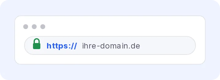 Browser address bar showing https:// and the SSL padlock