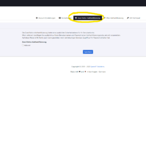 KeyHelp - Zwei Faktor Authentifizierung einrichten per App/Authenticator KeyHelp - Zwei Faktor Authentifizierung einrichten per App/Authenticator