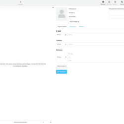 Kontakte anzeigen im Webmailer SpeedIT Webmail - Kontakte anzeigen